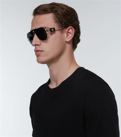 special project aviator sunglasses versace|Versace sunglasses aviator style.